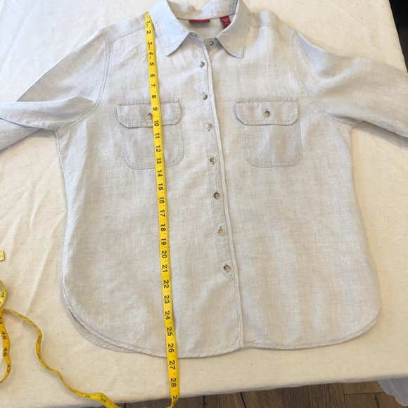 Valerie Stevens button up linen blouse - Picture 10 of 15